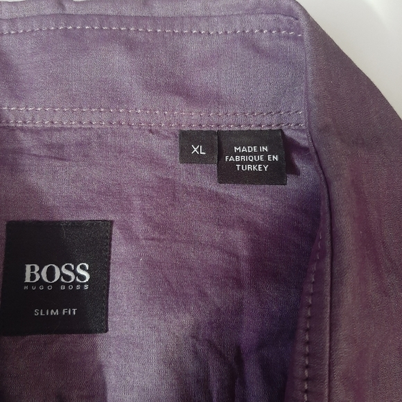 Boss by hugo boss purple long  sleeve slim fit - Picture 3 of 5
